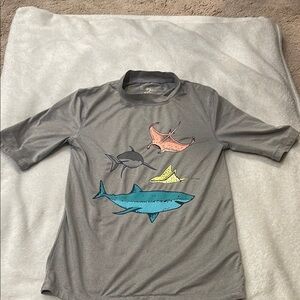 Cat & Jack Gray Kids Swim Rashguard